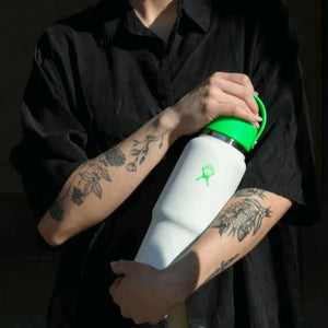 32 oz Wide Mouth Travel Bottle with Flex Straw Cap